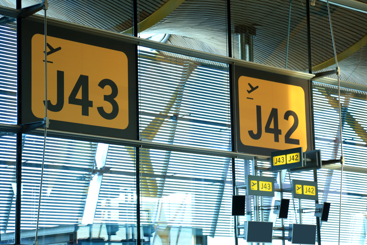 Airport boarding gate